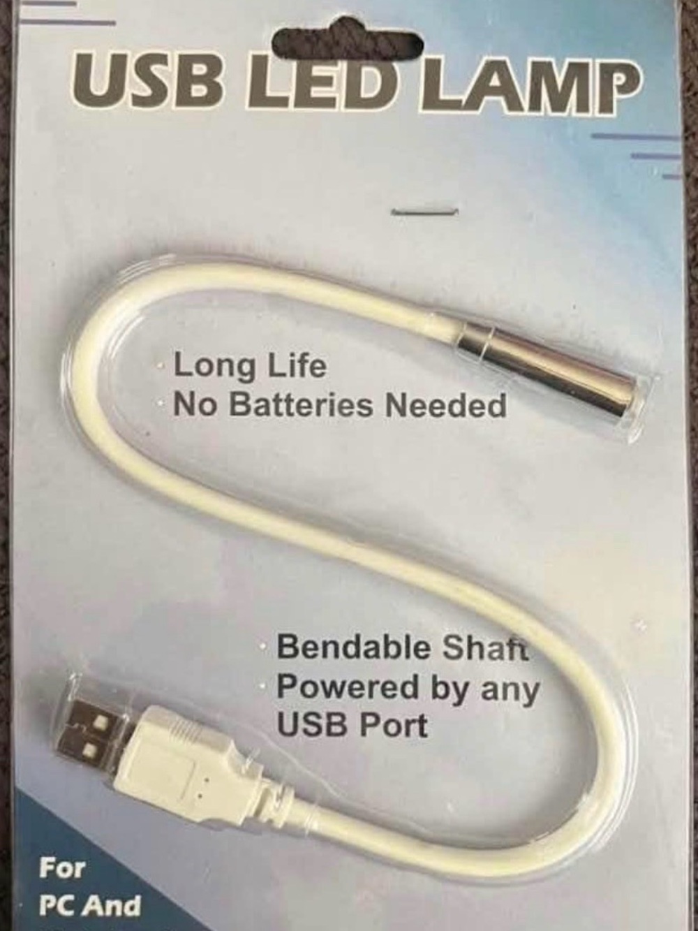 White USB Flexible Led Light Lamp Laptop Notebook Portable Bright PC